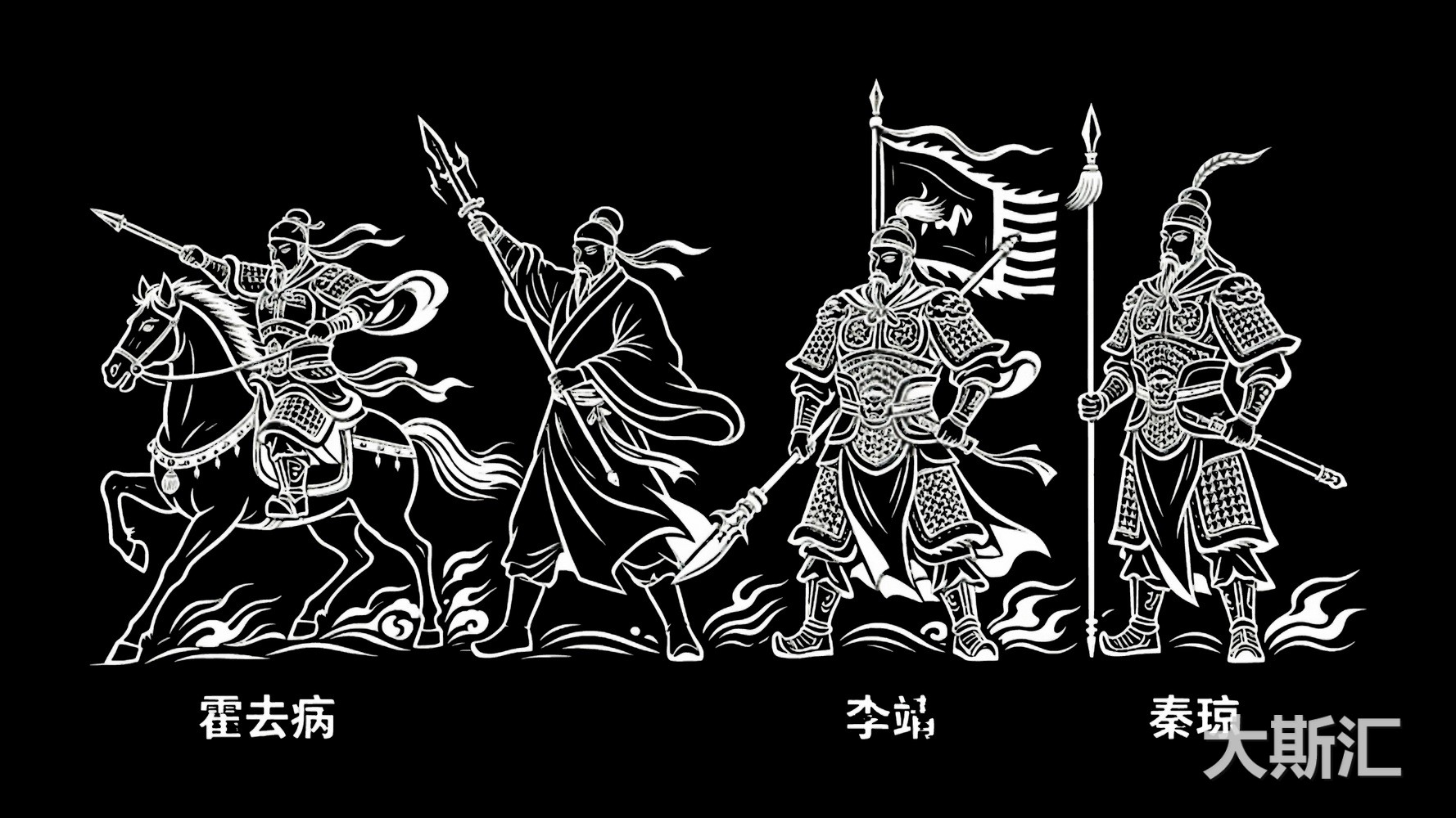 古代名人武将人物SU模型