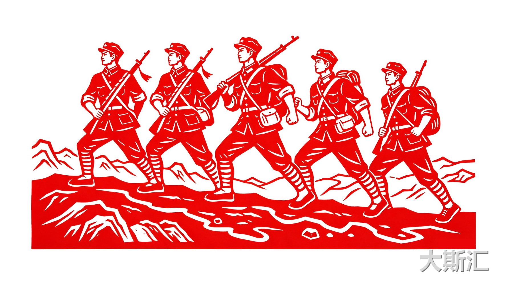 革命人物 剪纸 SU模型