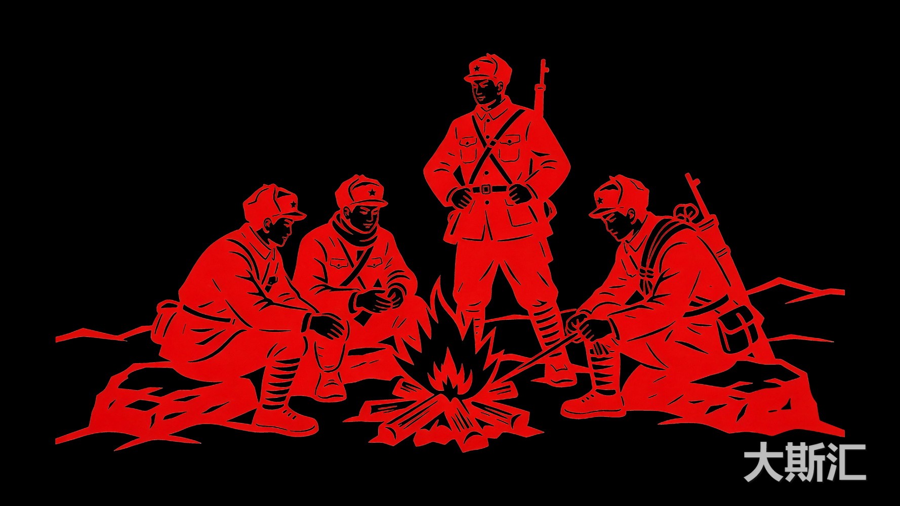 革命人物 剪纸 SU模型