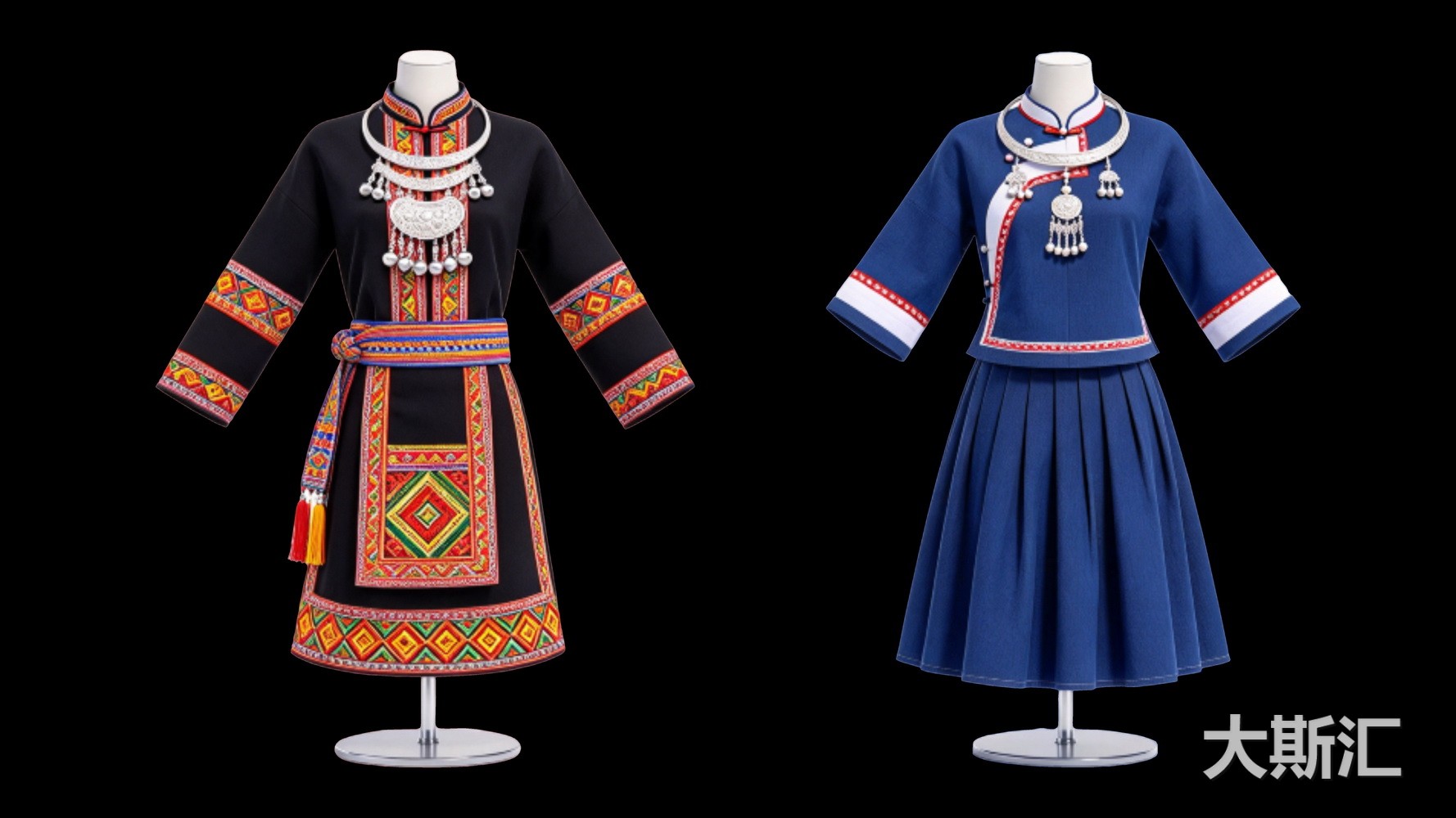 瑶族服装少数民族服饰服饰 SU模型